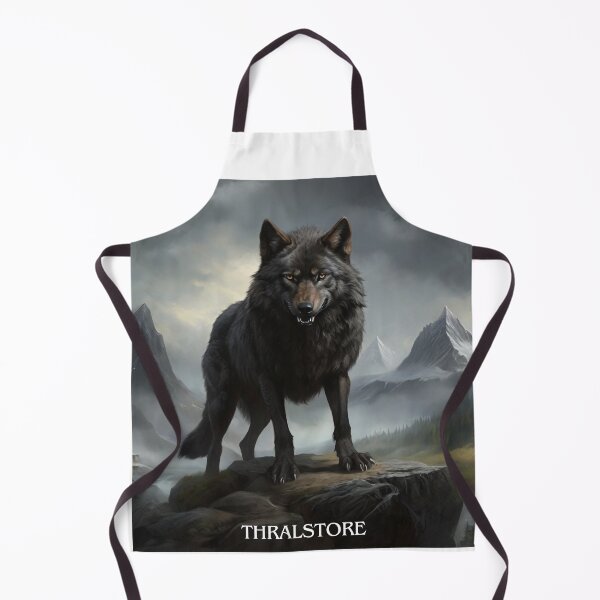Item preview, Black Wolf On A Rock designed and sold by ThralStore.