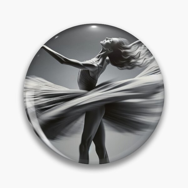 Item preview, Ballet dancer in mid-twirl, her form a study of motion and grace, captured in a high-speed photograph style designed and sold by AndreaMart.