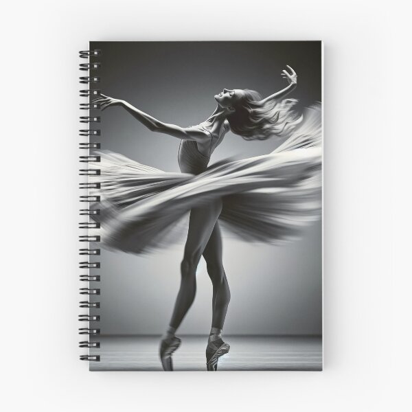 Item preview, Ballet dancer in mid-twirl, her form a study of motion and grace, captured in a high-speed photograph style designed and sold by AndreaMart.