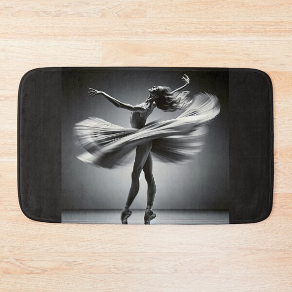 Item preview, Ballet dancer in mid-twirl, her form a study of motion and grace, captured in a high-speed photograph style designed and sold by AndreaMart.