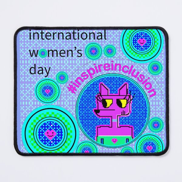 Item preview, Pixel Pink Heart Dog International Women’s Day #inspireinclusion designed and sold by chowlet.