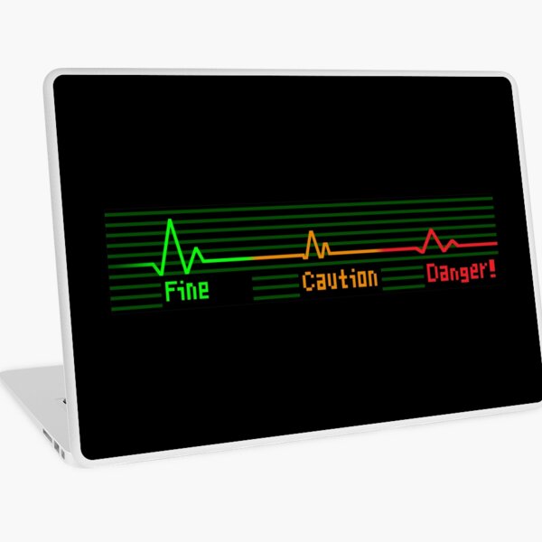 Fine Caution Danger! Laptop Skin