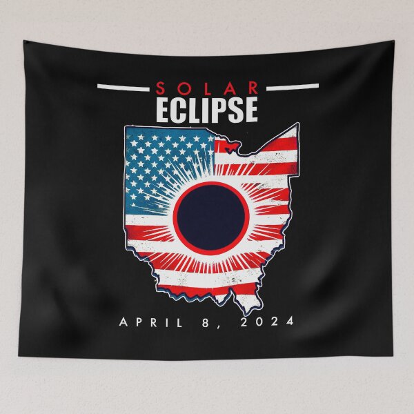 Item preview, Solar Eclipse Ohio April 2024, for astronomers, space fans, Ohio, solar eclipse designed and sold by mwebba2005.