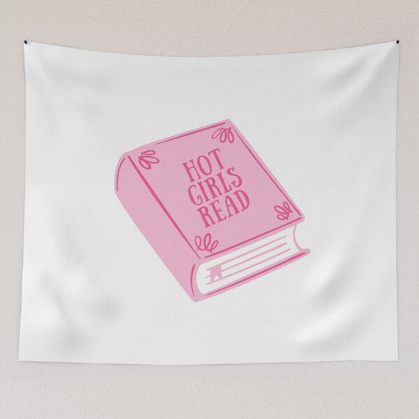 Item preview, Pink Hot Girls Read Book Cover designed and sold by AlliMarieArt.