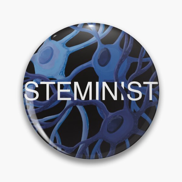 Item preview, STEMinist - Neural Triad - Pop Art Black and Blue designed and sold by Pleiotrop-Art.