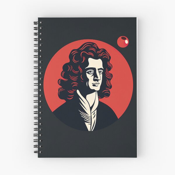 Item preview, Isaac Newton | Red minimalism designed and sold by ComicsFactory.