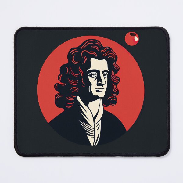 Item preview, Isaac Newton | Red minimalism designed and sold by ComicsFactory.