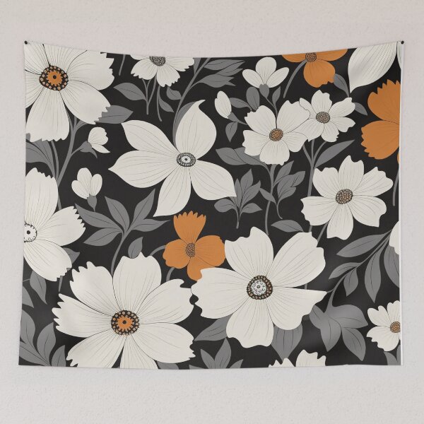 Item preview, Black White Flower Pattern Spring Aesthetic Marguerite Blasingame Jan Berenstain designed and sold by SMARTKIT  DESIGNAGENCY.