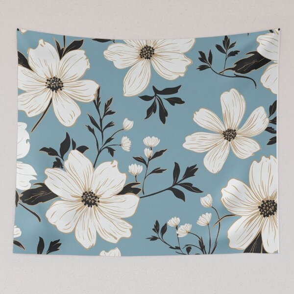 Item preview, Black White Flower Pattern Spring Aesthetic Marguerite Blasingame Jan Berenstain designed and sold by SMARTKIT  DESIGNAGENCY.
