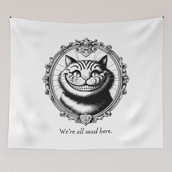 Item preview, We're All Mad Here Cheshire cat designed and sold by Batshirt.