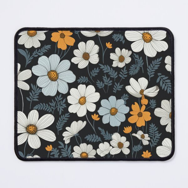 Item preview, Black White Flower Pattern Spring Aesthetic Marguerite Blasingame Jan Berenstain designed and sold by SMARTKIT  DESIGNAGENCY.