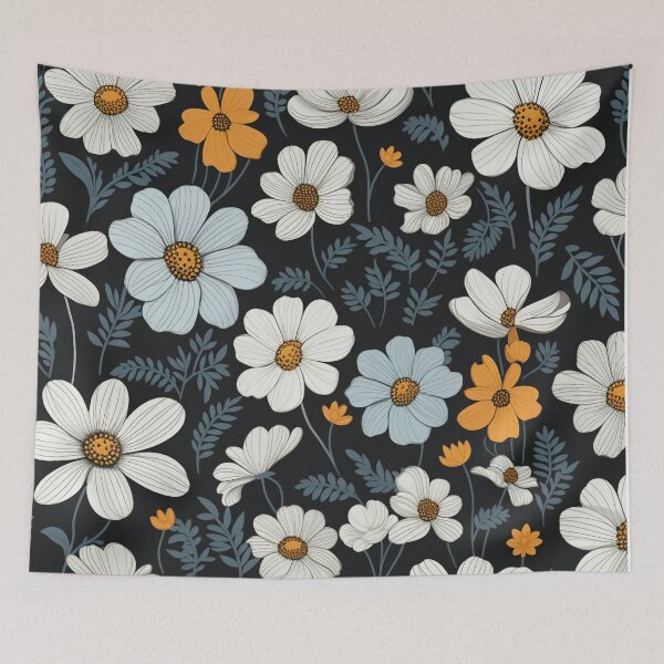 Item preview, Black White Flower Pattern Spring Aesthetic Marguerite Blasingame Jan Berenstain designed and sold by SMARTKIT  DESIGNAGENCY.