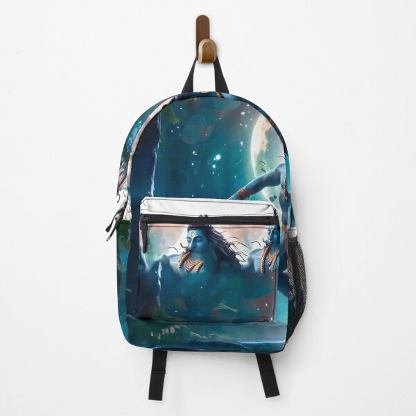 Item preview, Divine in Nature: Shiva under the Moonlight of the Forest designed and sold by OnlyClassicArt.