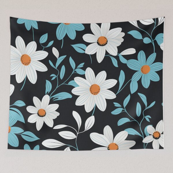 Item preview, Black White Flower Pattern Spring Aesthetic Marguerite Blasingame Jan Berenstain designed and sold by SMARTKIT  DESIGNAGENCY.