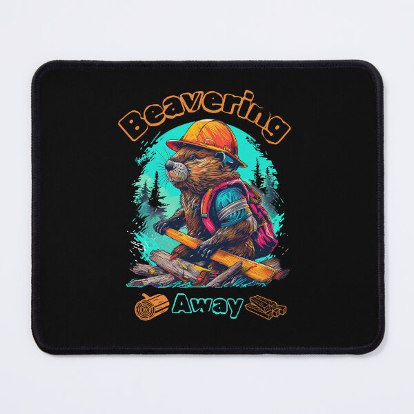 Item preview, Forest Beaver Wood working Shirt: Lumberjack in Helmet Design designed and sold by zax454.