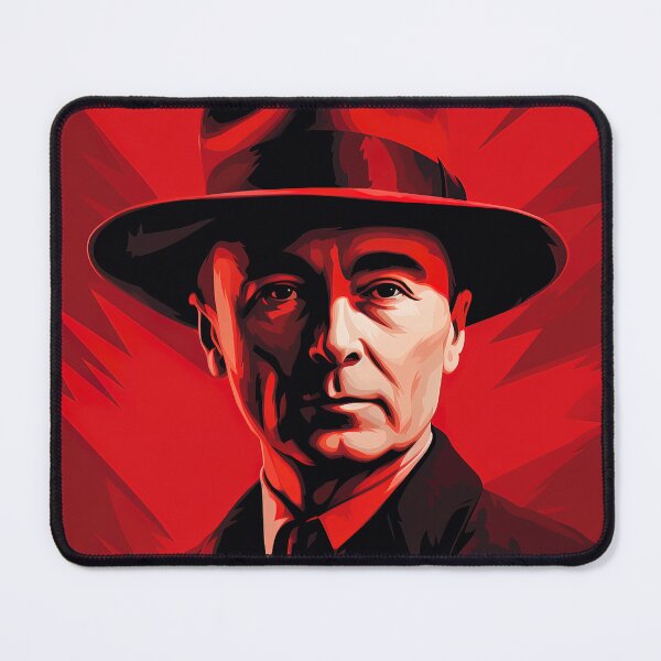 Item preview, J. Robert Oppenheimer | Red minimalism designed and sold by ComicsFactory.