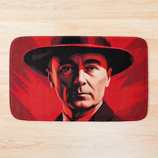 Item preview, J. Robert Oppenheimer | Red minimalism designed and sold by ComicsFactory.