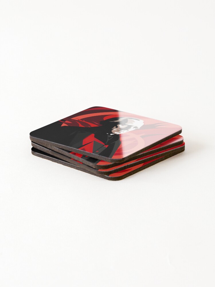 Thumbnail 4 of 5, Coasters (Set of 4), J.R.R. Tolkien | Red minimalism designed and sold by ComicsFactory.