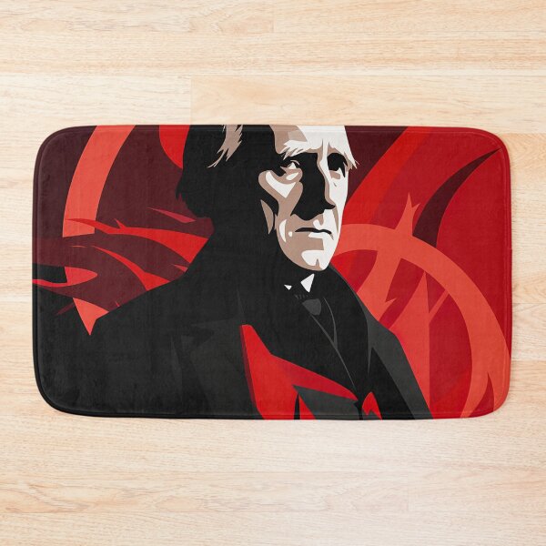 Aperçu de l'œuvre J.R.R. Tolkien | Minimalisme rouge créée et vendue par ComicsFactory.