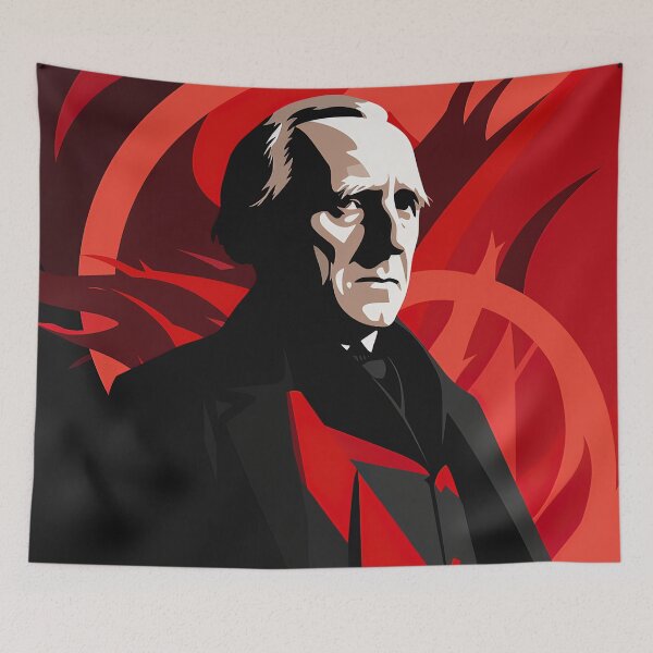 Artikelvorschau, J.R.R. Tolkien | Roter Minimalismus entworfen und verkauft von ComicsFactory.