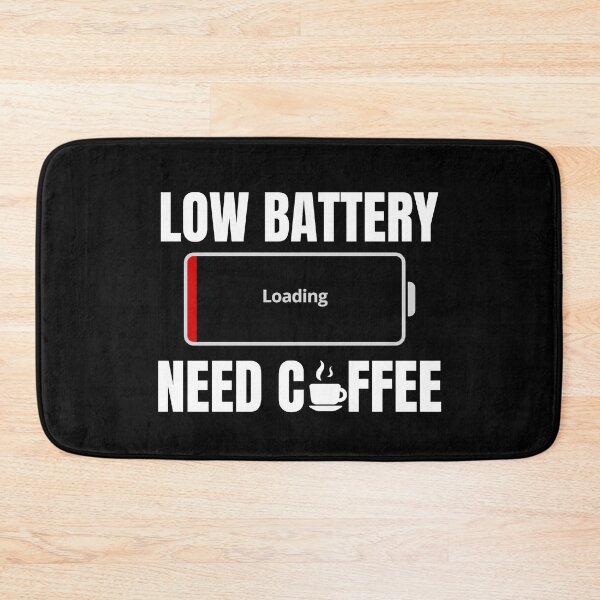 Item preview, Low Battery Need Coffee Funny tired quote designed and sold by Unitepeople.