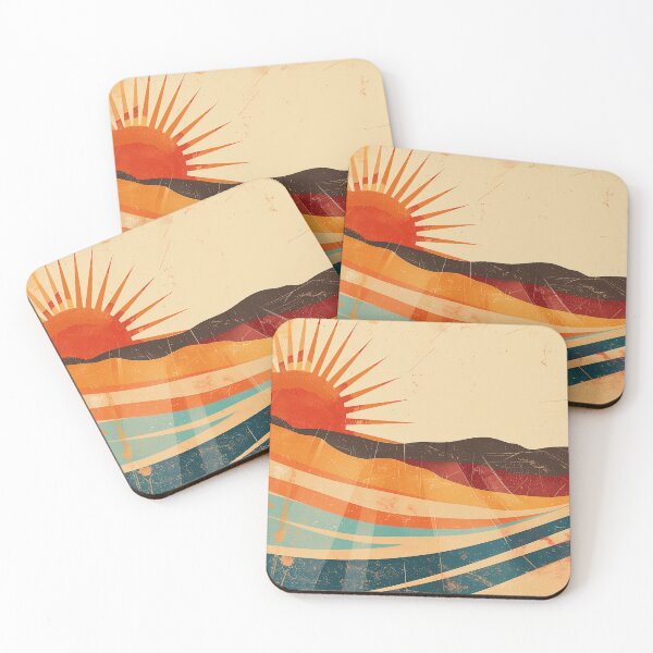 Item preview, retro sunrise designed and sold by PricklyPeanut.