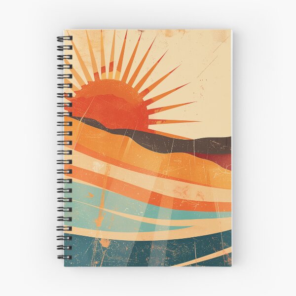 Item preview, retro sunrise designed and sold by PricklyPeanut.