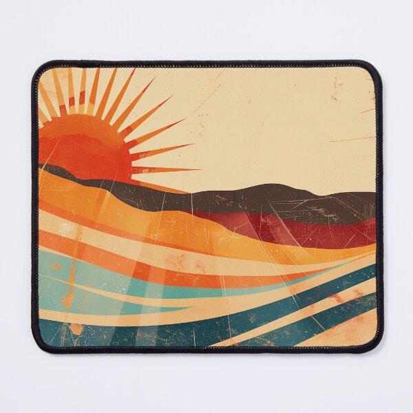 Item preview, retro sunrise designed and sold by PricklyPeanut.