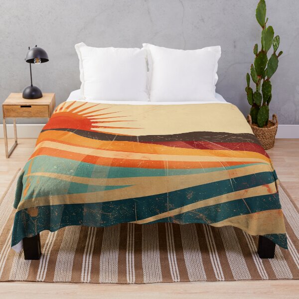 Item preview, retro sunrise designed and sold by PricklyPeanut.