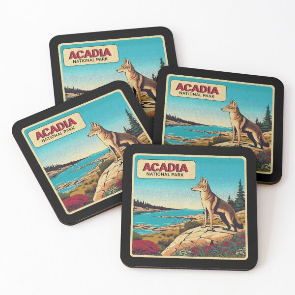 Item preview, Acadia National Park Vintage Travel Decal designed and sold by BrutalGrafix.