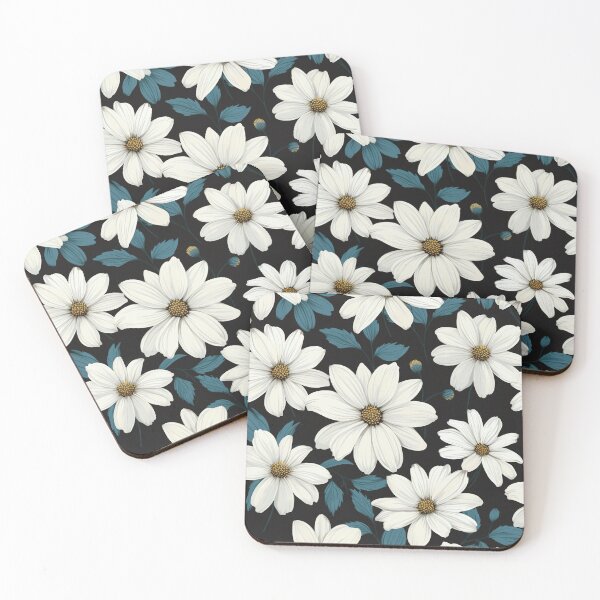 Item preview, Black White Flower Pattern Spring Aesthetic Marguerite Blasingame Jan Berenstain designed and sold by SMARTKIT  DESIGNAGENCY.