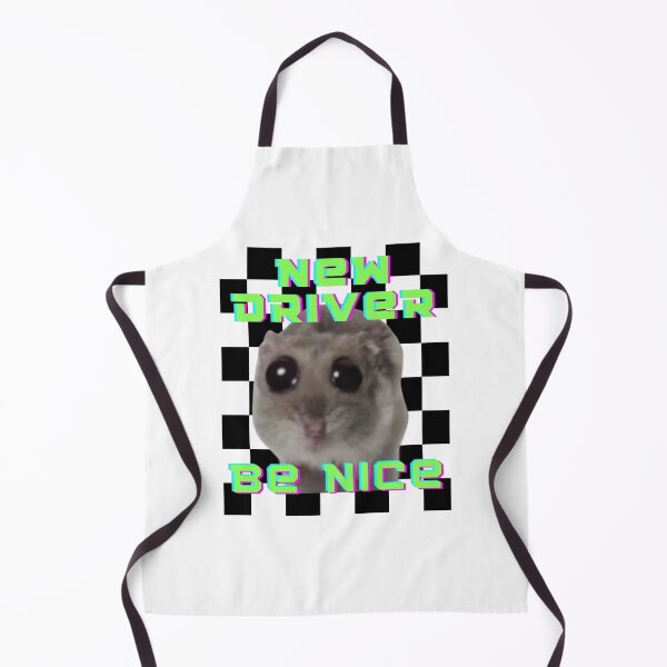Item preview, New driver Be nice Sad Hamster Funny Bumber Sticker designed and sold by CyberArtistOne.