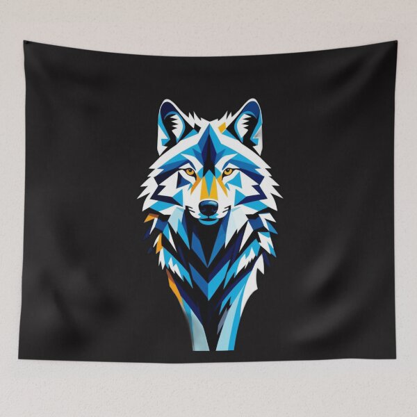 Item preview, Wolf abstract two designed and sold by BubbleTextBox.