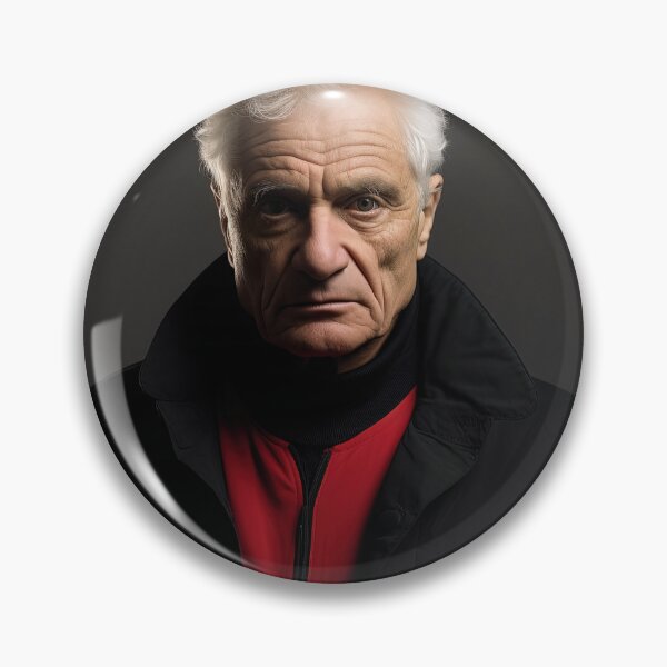 Item preview, Jacques Derrida | Red minimalism designed and sold by ComicsFactory.