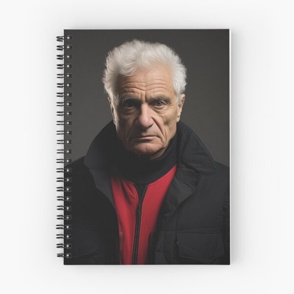 Item preview, Jacques Derrida | Red minimalism designed and sold by ComicsFactory.
