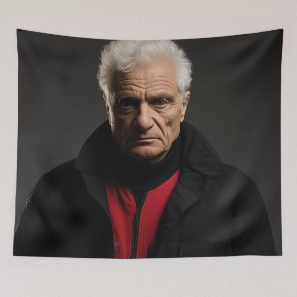 Item preview, Jacques Derrida | Red minimalism designed and sold by ComicsFactory.