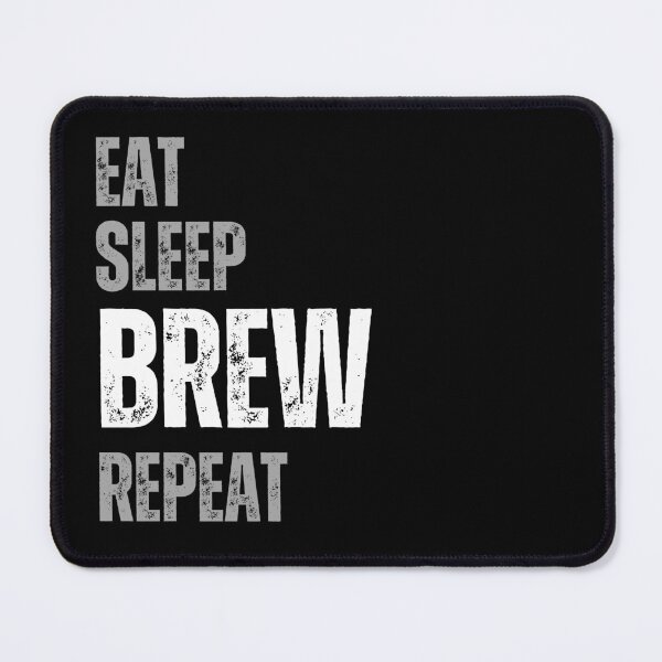 Item preview, eat sleep brew repeat designed and sold by Bluecat93.