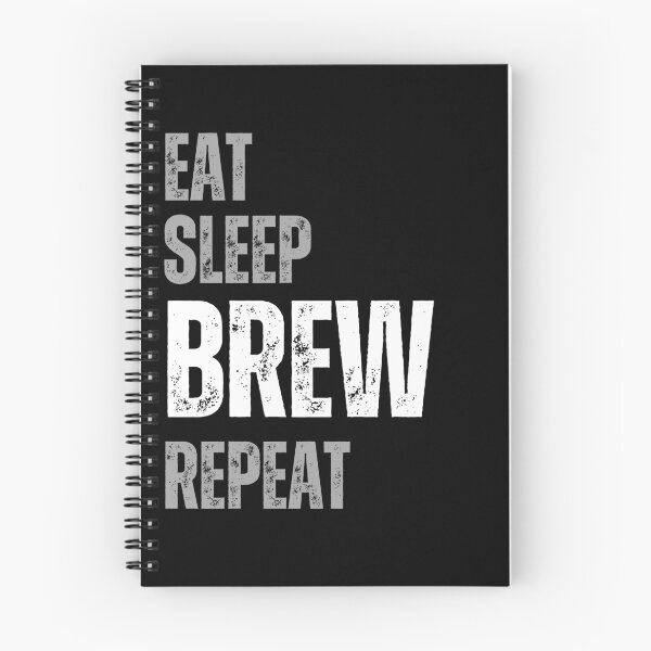 Item preview, eat sleep brew repeat designed and sold by Bluecat93.