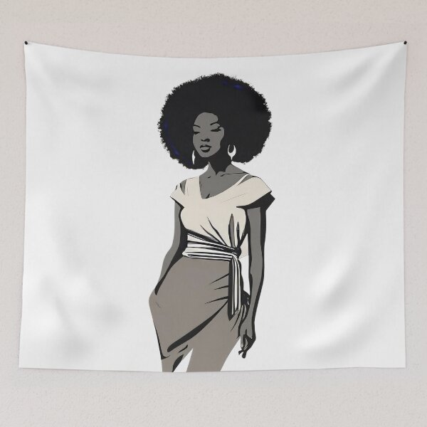 Item preview, Afro Silhouette: Beautiful Woman designed and sold by ZipperDragon88.