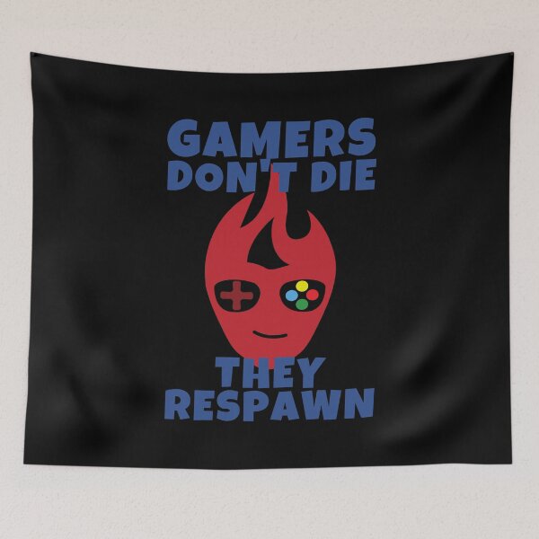 Item preview, Gamers Don't Die They Respawn Gaming designed and sold by ricricswert.