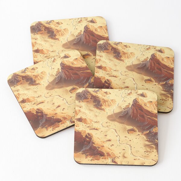 Item preview, sandy rocky desert designed and sold by PricklyPeanut.