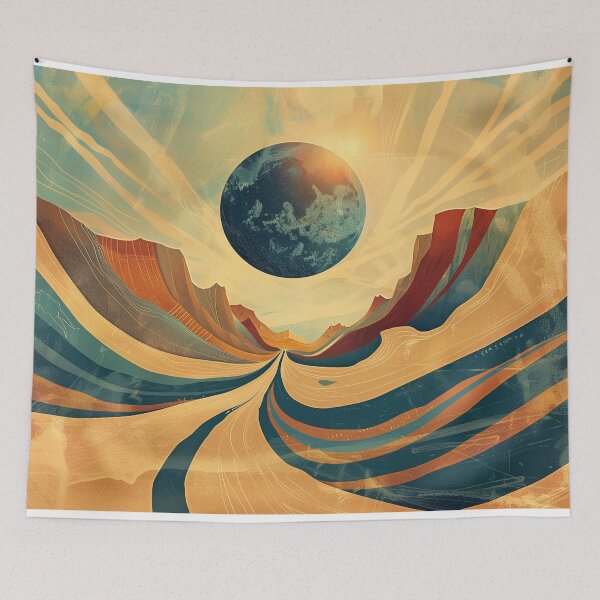 Item preview, retro moon designed and sold by PricklyPeanut.