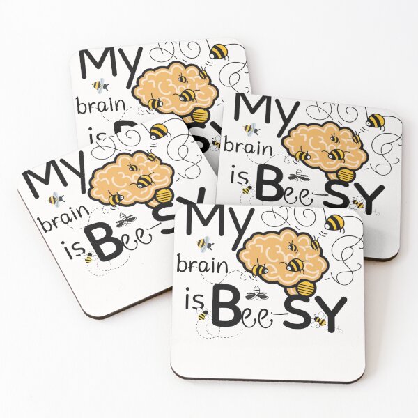 Item preview, My brain is busy - bees designed and sold by Endless Projects.