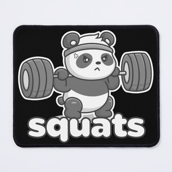 Item preview, SQUATS - LEG DAY - Funny GYM - workout motivation - STRENGTH - Weight lifter designed and sold by originalsusie.