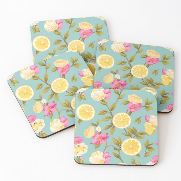 Item preview, Lemon Flowers Fabric 15 designed and sold by 5C-Artwork.