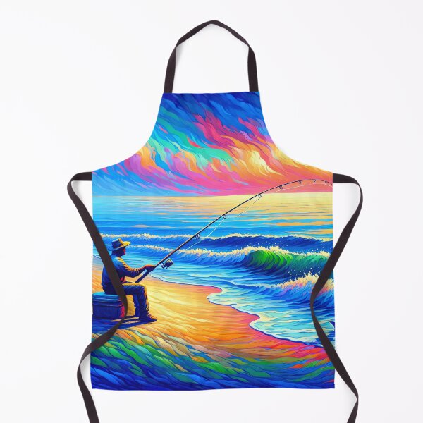 Item preview, Vintage East Coast Surf Fisherman Catching a Bluefish designed and sold by HippieFarms11.