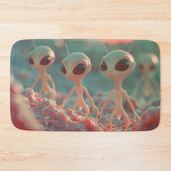 Item preview, Retro Aliens Art 3D designed and sold by nomiraclehere.