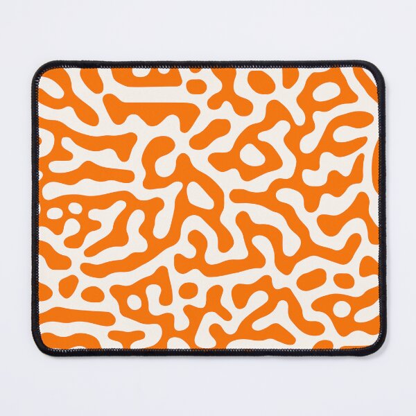 Item preview, Deep Orange Grooves Organic Liquid Lines Abstract Pattern Design designed and sold by patternsoup.