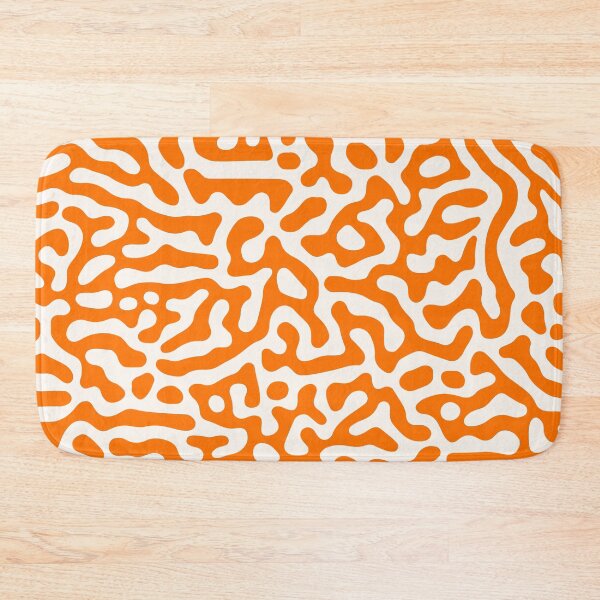 Item preview, Deep Orange Grooves Organic Liquid Lines Abstract Pattern Design designed and sold by patternsoup.