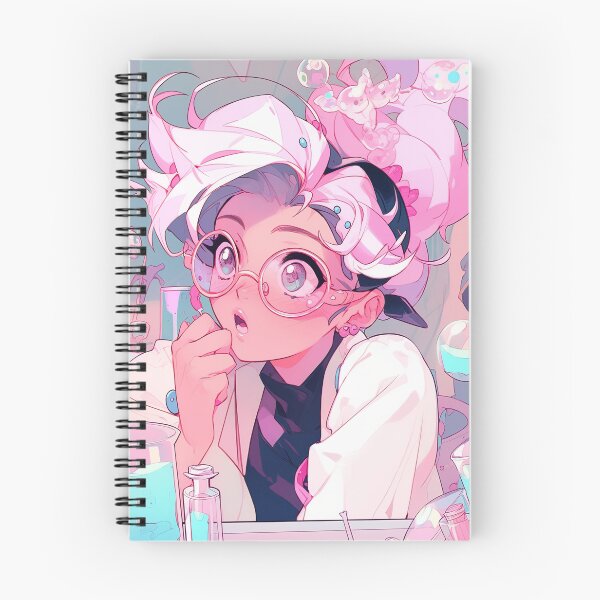 Item preview, Pastel Scientist Lab Coat Anime Girl designed and sold by bubblegoth.
